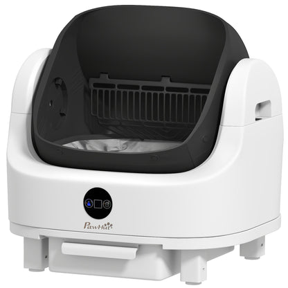 Open-Top Self Cleaning Cat Litter Box, Automatic Cat Litter Box with Integrated Safety Protection