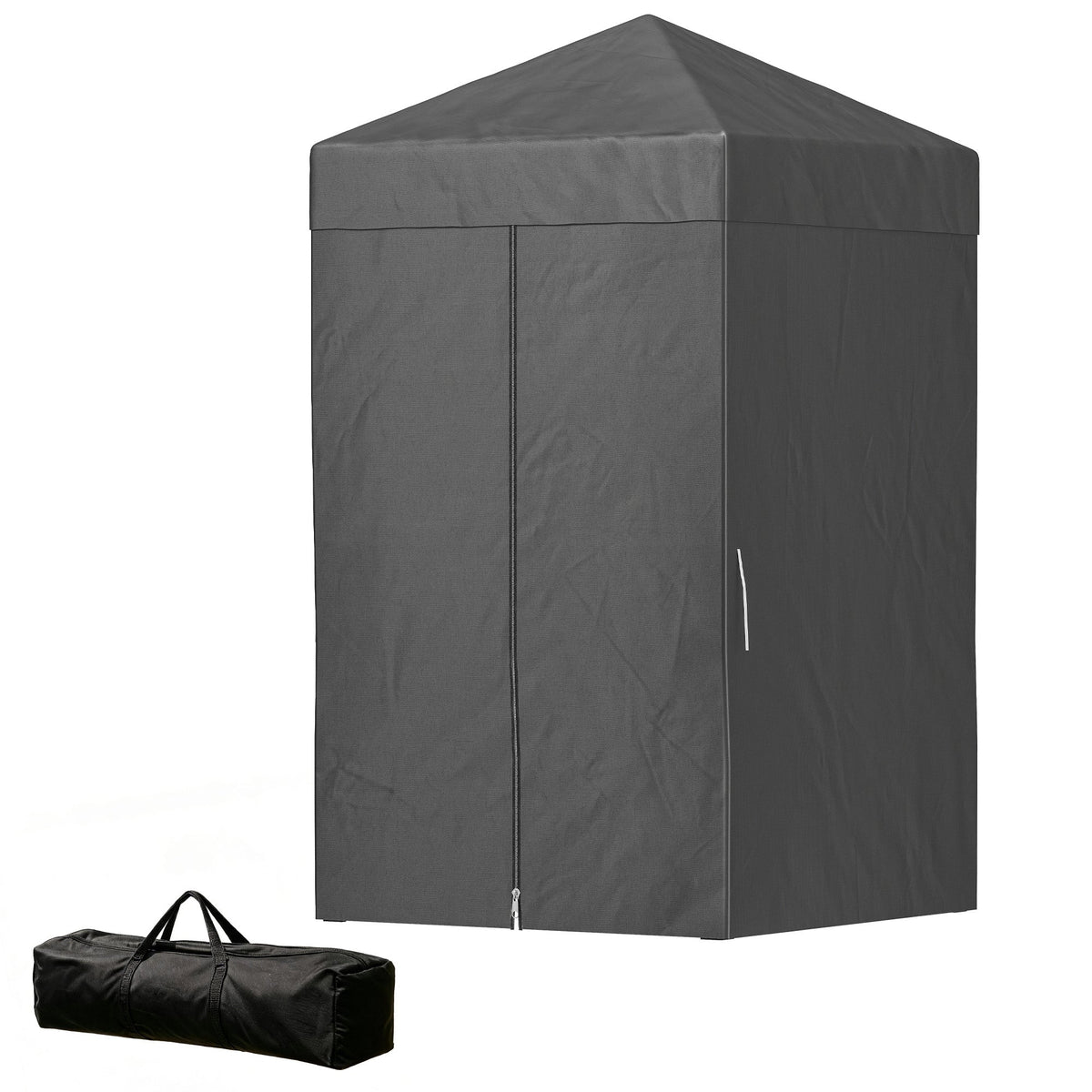 4 x 4 ft Compact Pop Up Canopy Tent, UPF 50+ Changing Room, Portable Instant Privacy Canopy with Mesh Window, Black