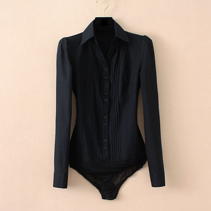 Bodycon Bodysuit Dress Shirt