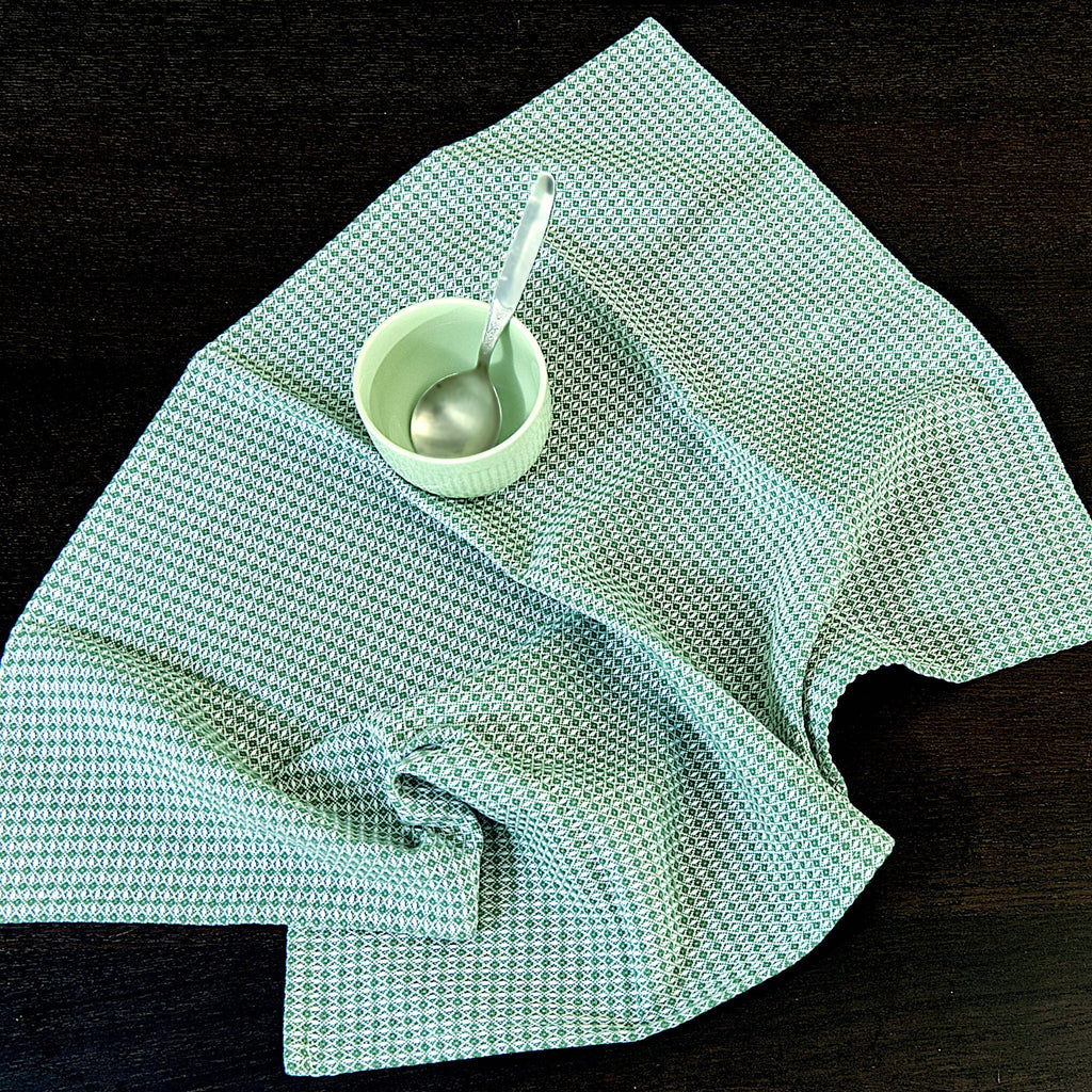 Diamond Waffle Kitchen Towels - Set/3