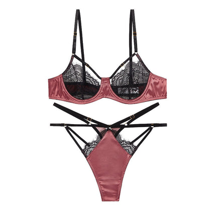 Brassiere Black Lace Underwear Set