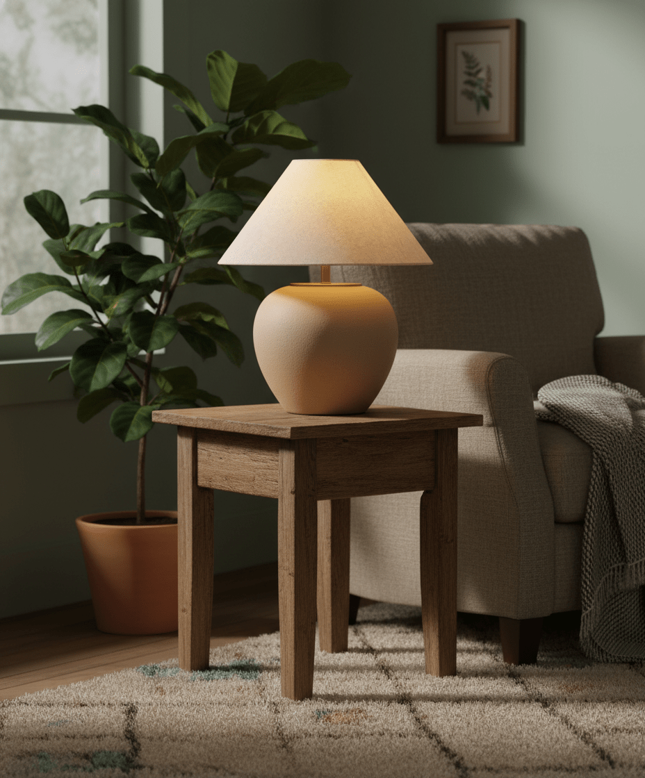 Earthen Vessel Ceramic Table Lamp