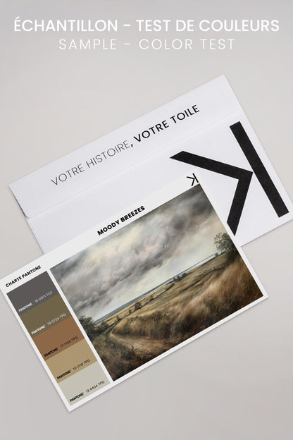MOODY BREEZES, Oeuvre sur toile étiré
