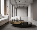 Eclipse Gold and Black Layered Coffee Table