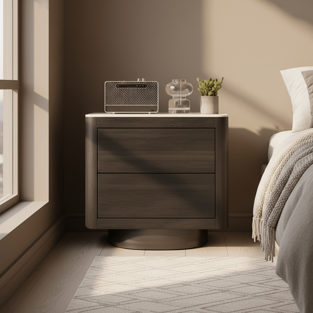 Eclipse Smoked Oak Nightstand