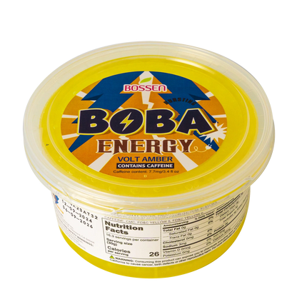 "TOP DEAL" Volt Amber Bursting Boba ENERGY | Caffeinated Popping Boba | Foodservice Bossen Canada Distribution | Ships Free Within Canada on Orders Above CAD $199