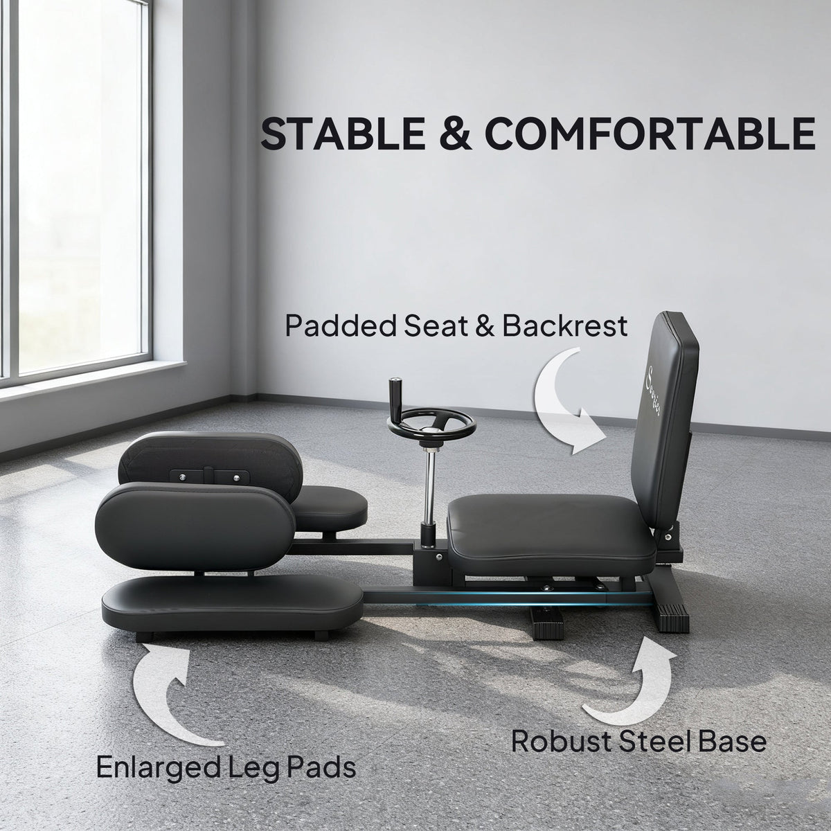 Leg Stretcher, 180° Adjustable Leg Split Machine with Handwheels, Leg Stretching Equipment for Flexibility