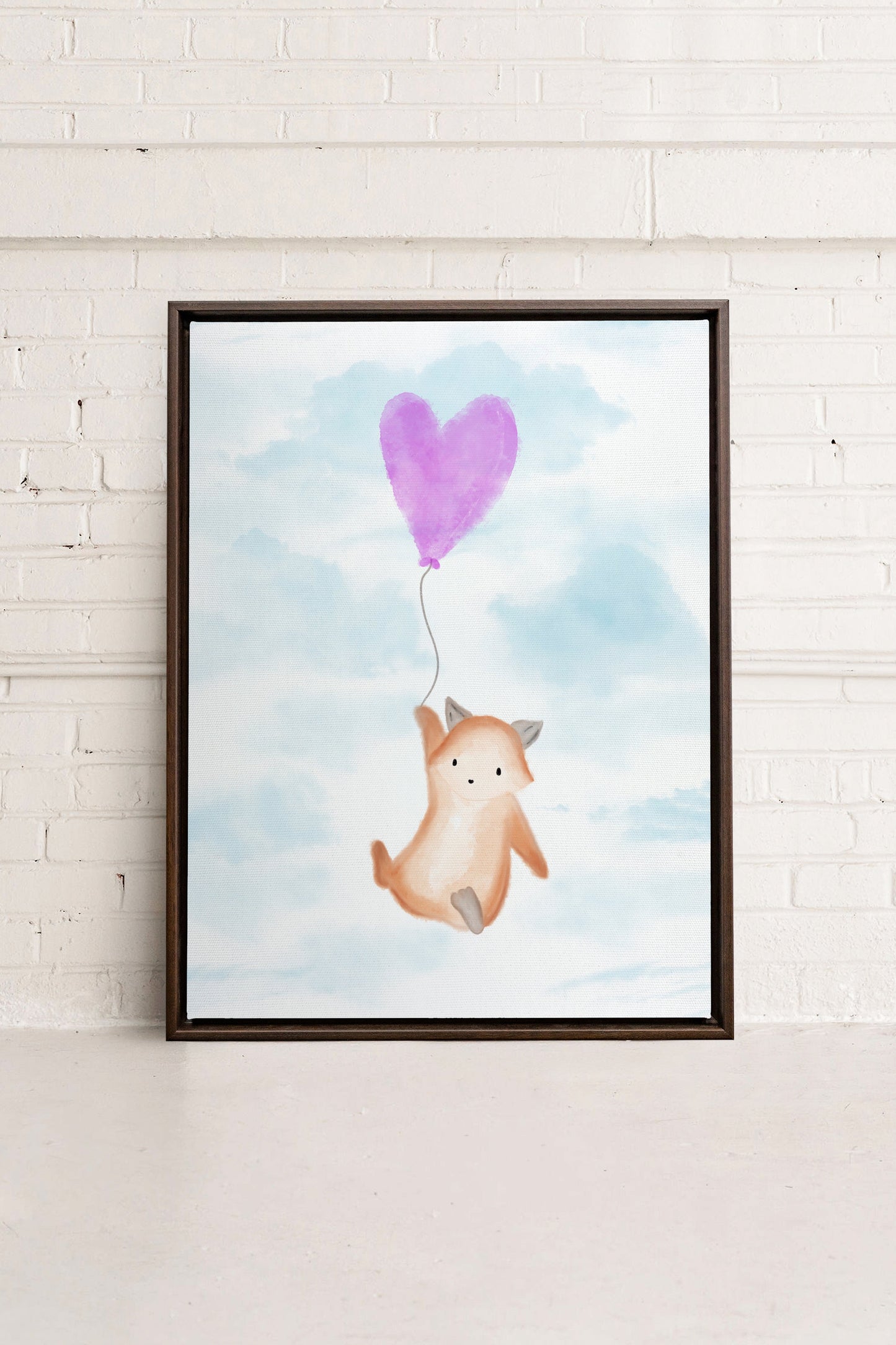 RENARD, Oeuvre sur toile étirée