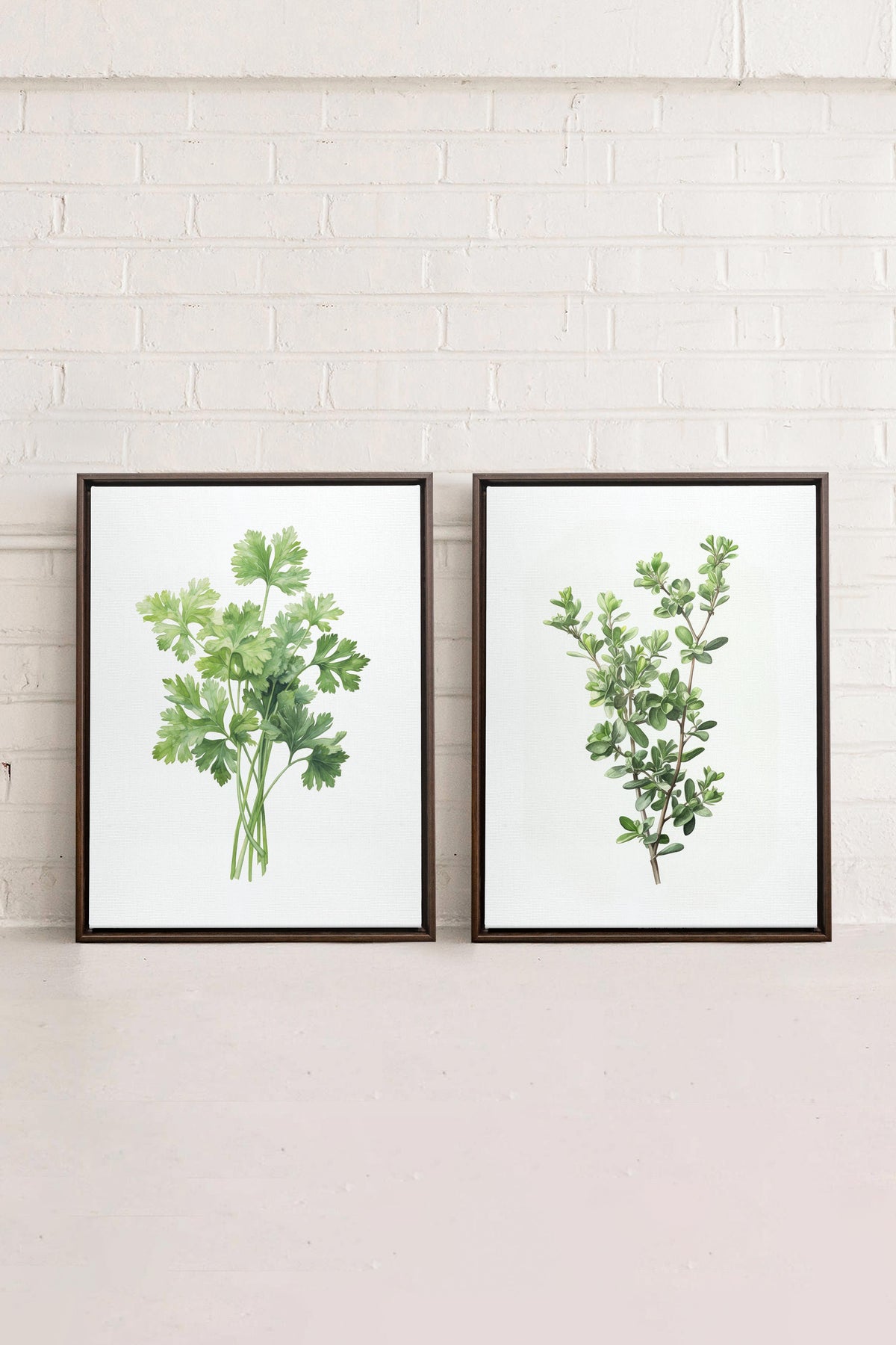 DUO FINES HERBES (2 Oeuvres sur toile étirée)