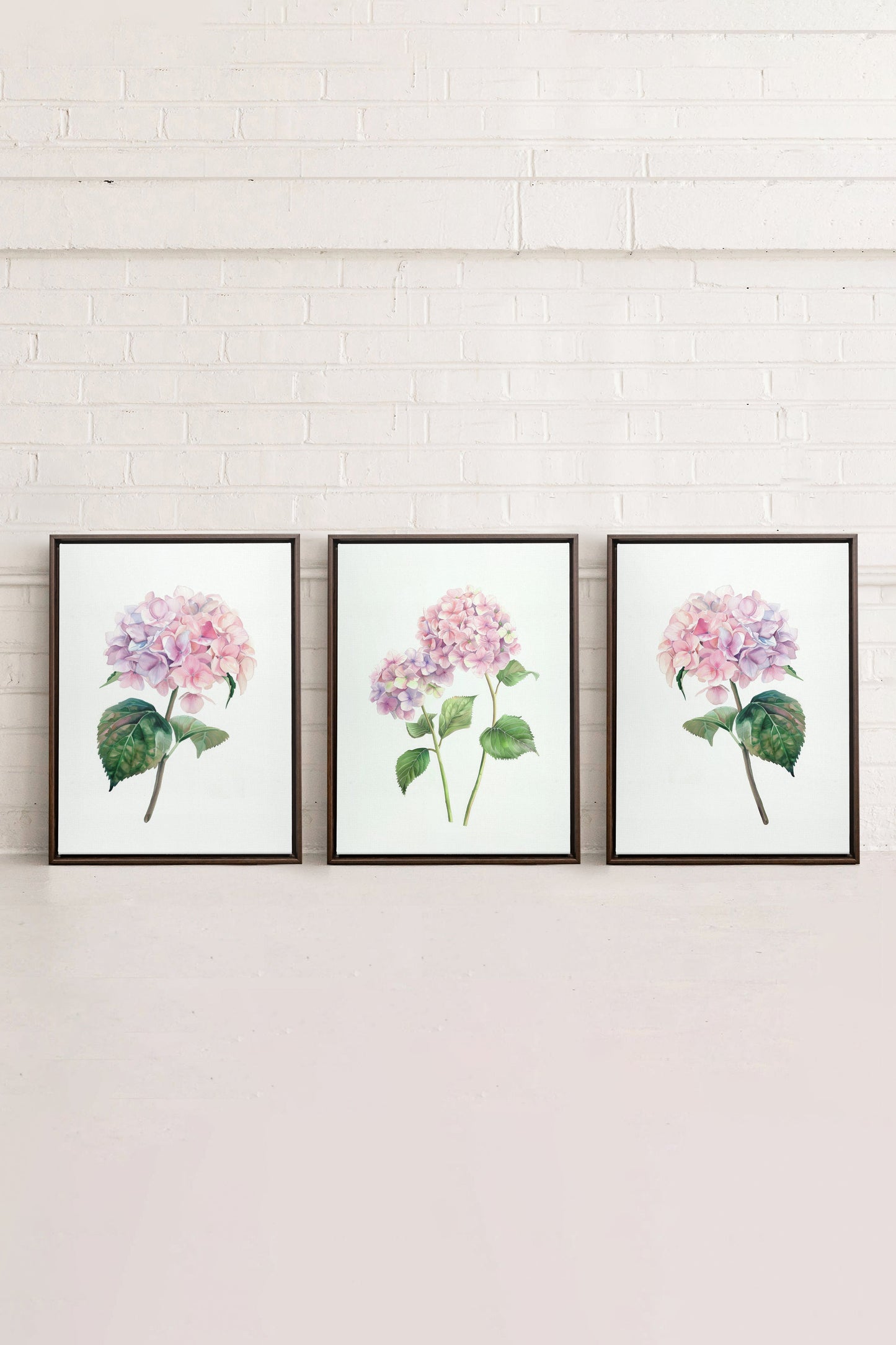 BLOSSOMING TRIO (3 Oeuvres sur toile étirée)