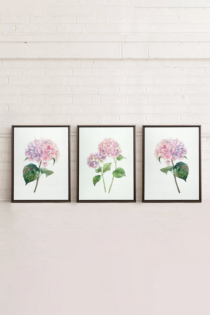 BLOSSOMING TRIO (3 Oeuvres sur toile étirée)