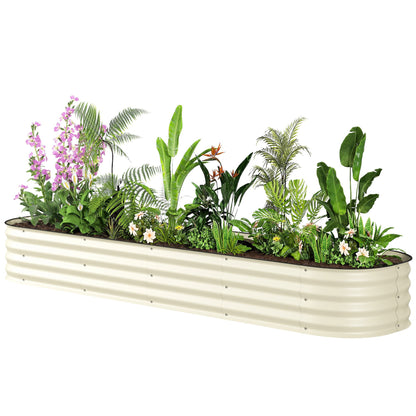 4.9 x 2 x 1ft Galvanized Raised Garden Bed Kit, Metal Planter Box with Safety Edging, Black
