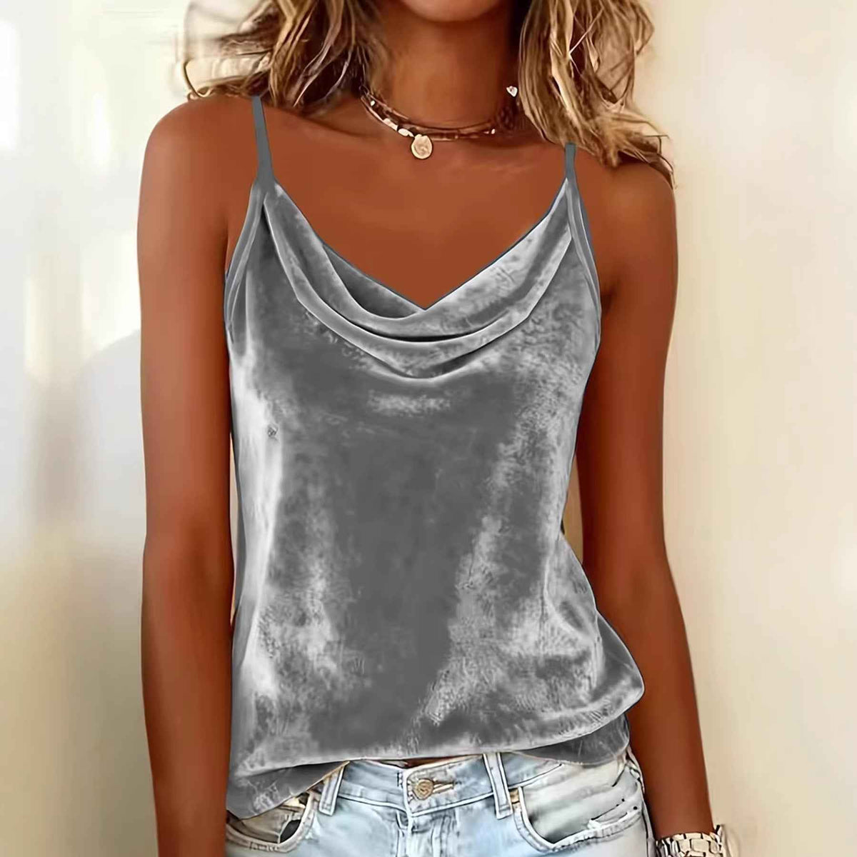 Women Solid Velour Camis Vest Women Tank Tops Female Summer Sexy Strap Basic Tops Slim Sleeveless