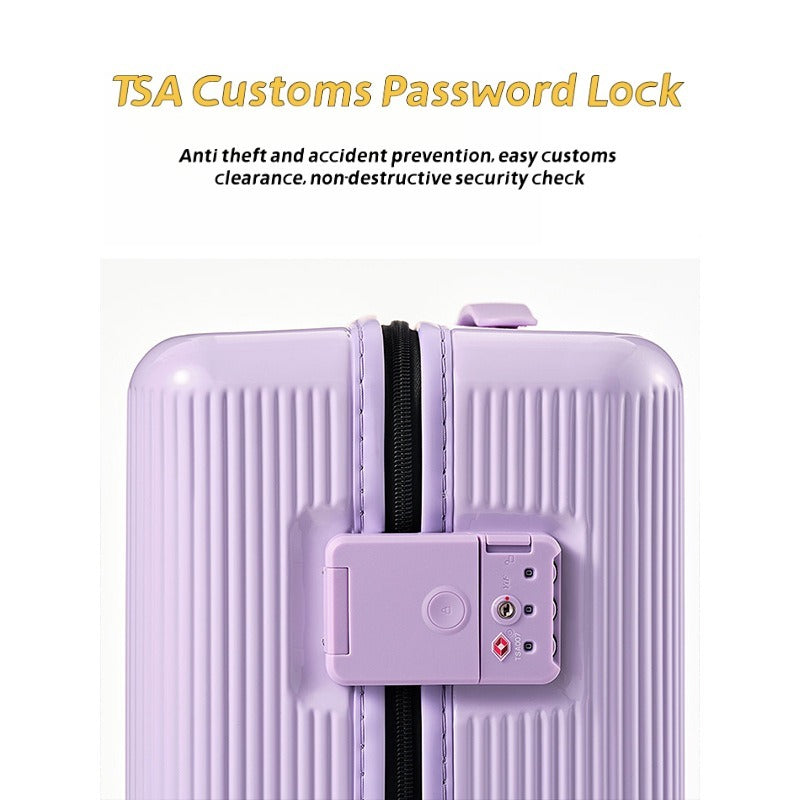 New Fashionable 16 Inch Luggage Case With TSA Customs Lock, 360 Universal Wheel Pull Rod Box, Luggage Universal Wheel Password Box