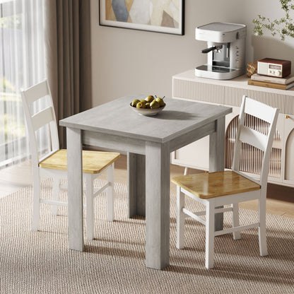 55" Extendable Dining Table for 4-6, Kitchen Table with Steel Slides and Felt Pads for Small Spaces, Black