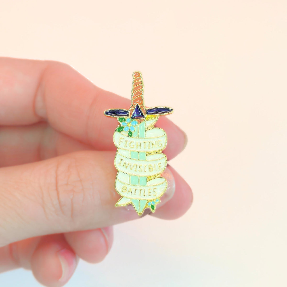 Fighting Invisible Battles | Collectible Pin - Products Added