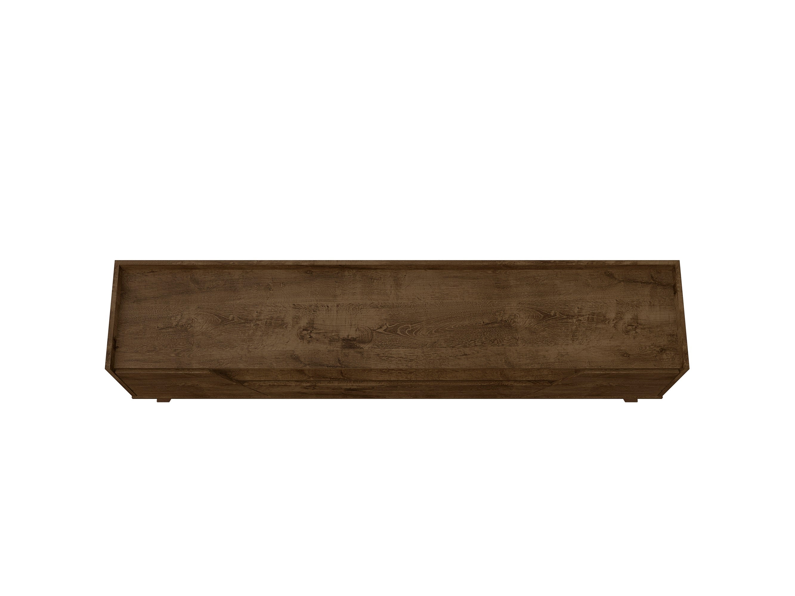 Malmo Modern 70.8" TV Stand with 2 Drawers - Rustic Brown