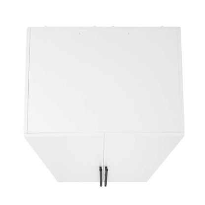 Genoa Modern 2-Piece Freestanding Wardrobe - White