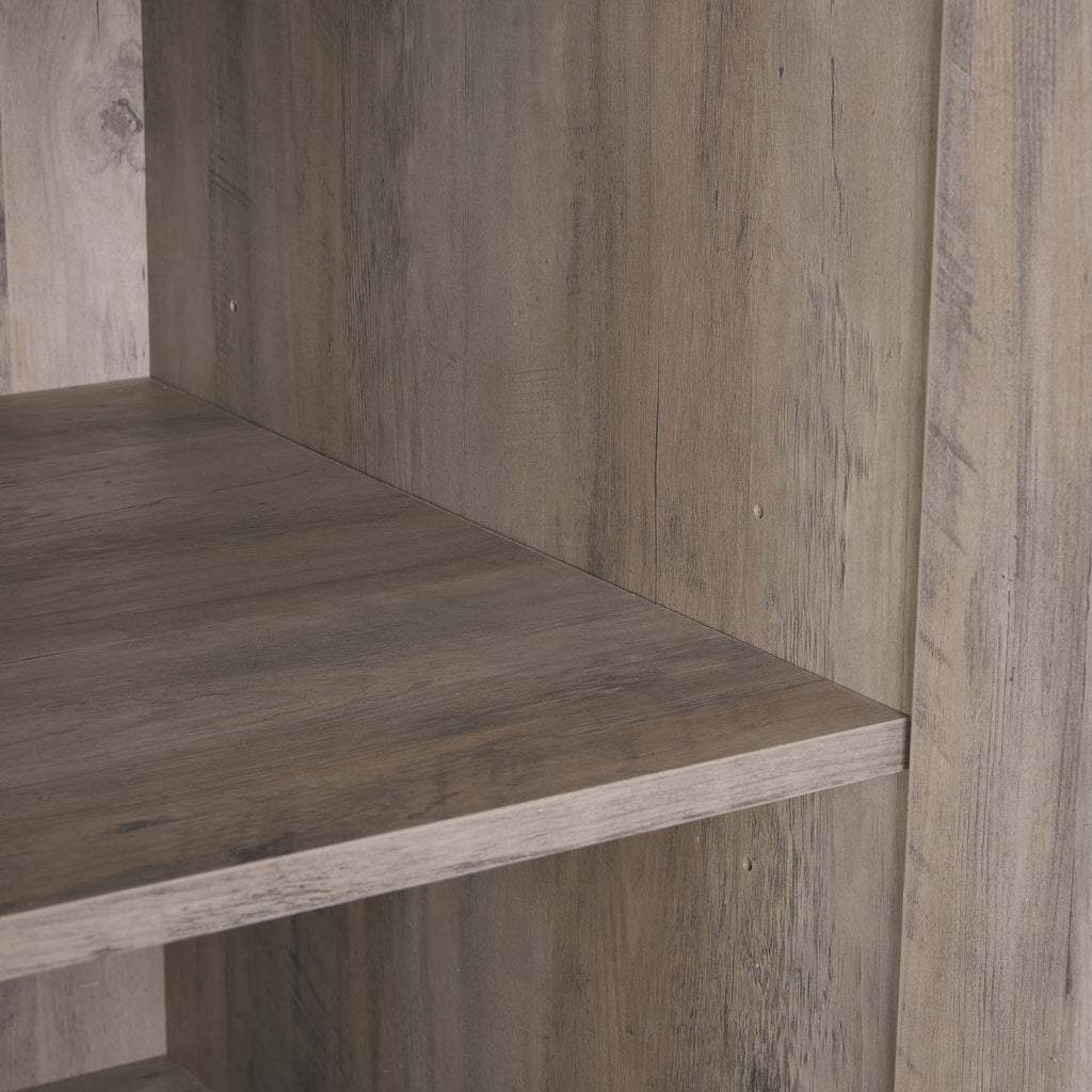Genoa Modern 2-Piece Freestanding Wardrobe - Rustic Grey