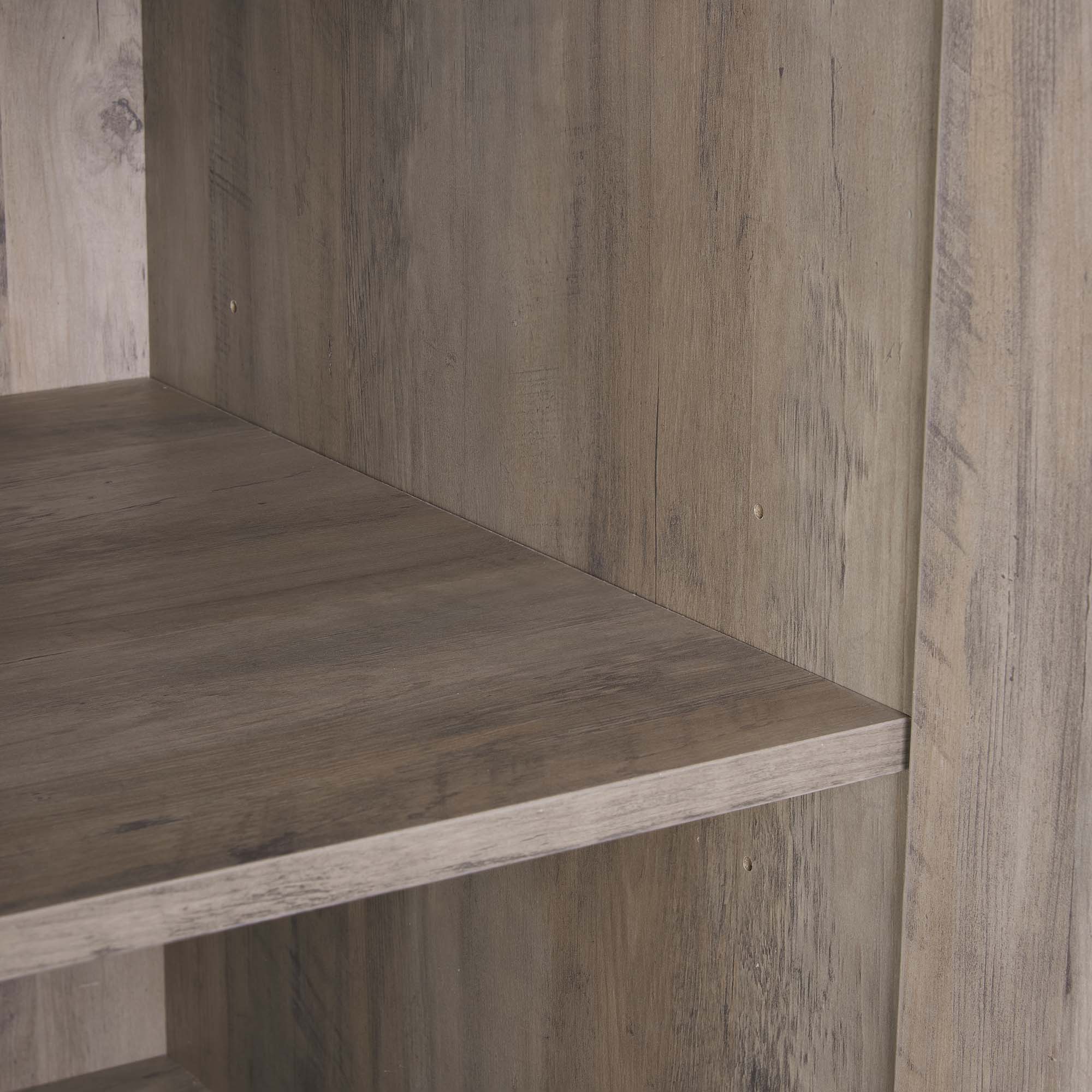 Genoa Modern 2-Piece Freestanding Wardrobe - Rustic Grey
