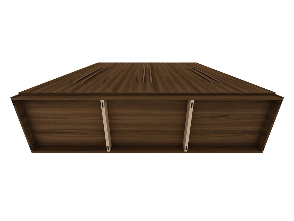 Torino Modern Freestanding Wardrobe - Brown