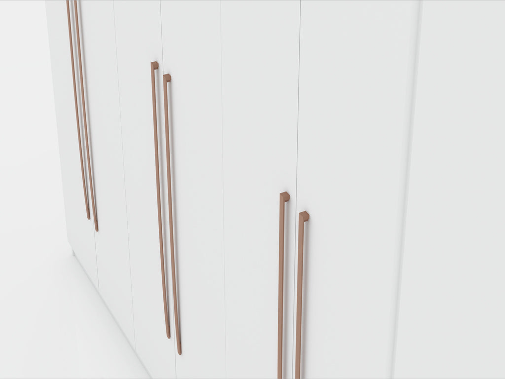 Torino Modern Freestanding Wardrobe - White