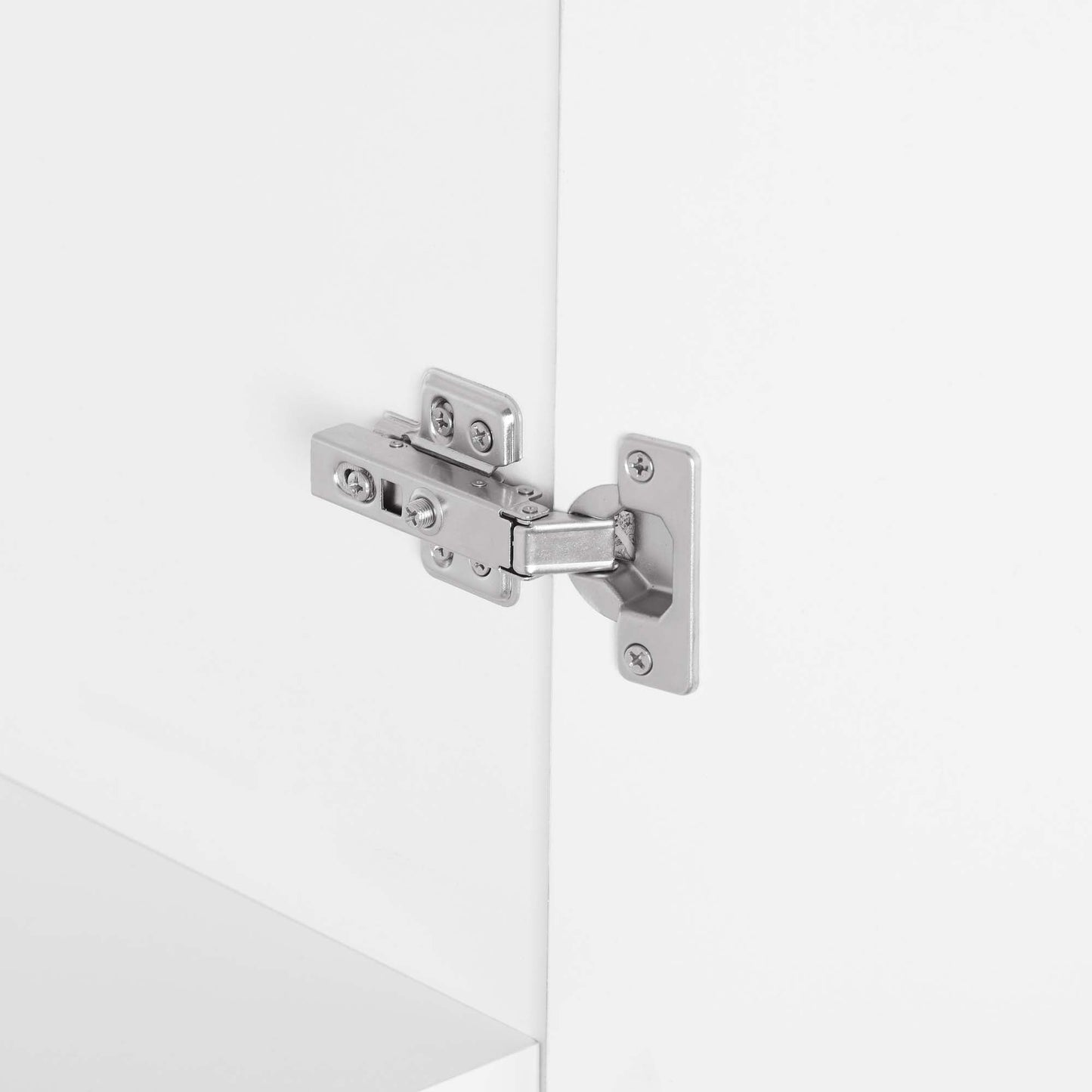 Genoa Modern 2-Piece Freestanding Wardrobe - White