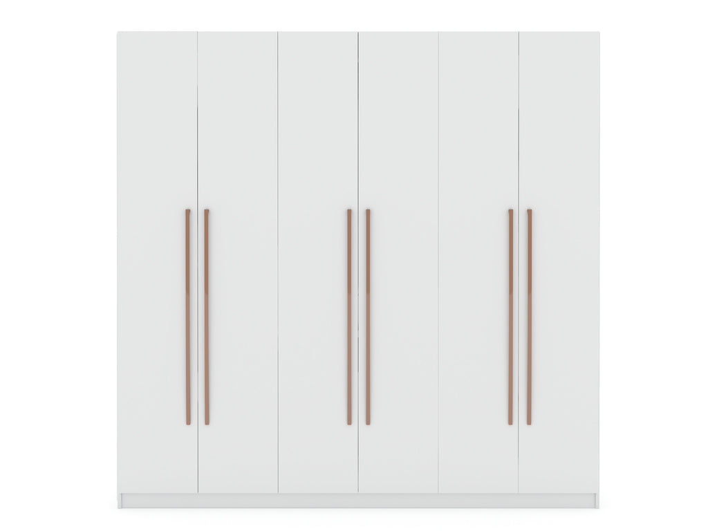 Torino Modern Freestanding Wardrobe - White