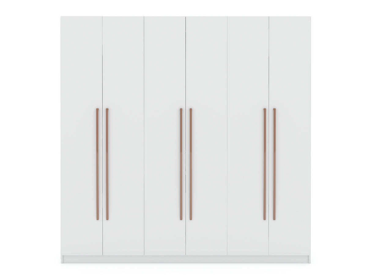 Torino Modern Freestanding Wardrobe - White