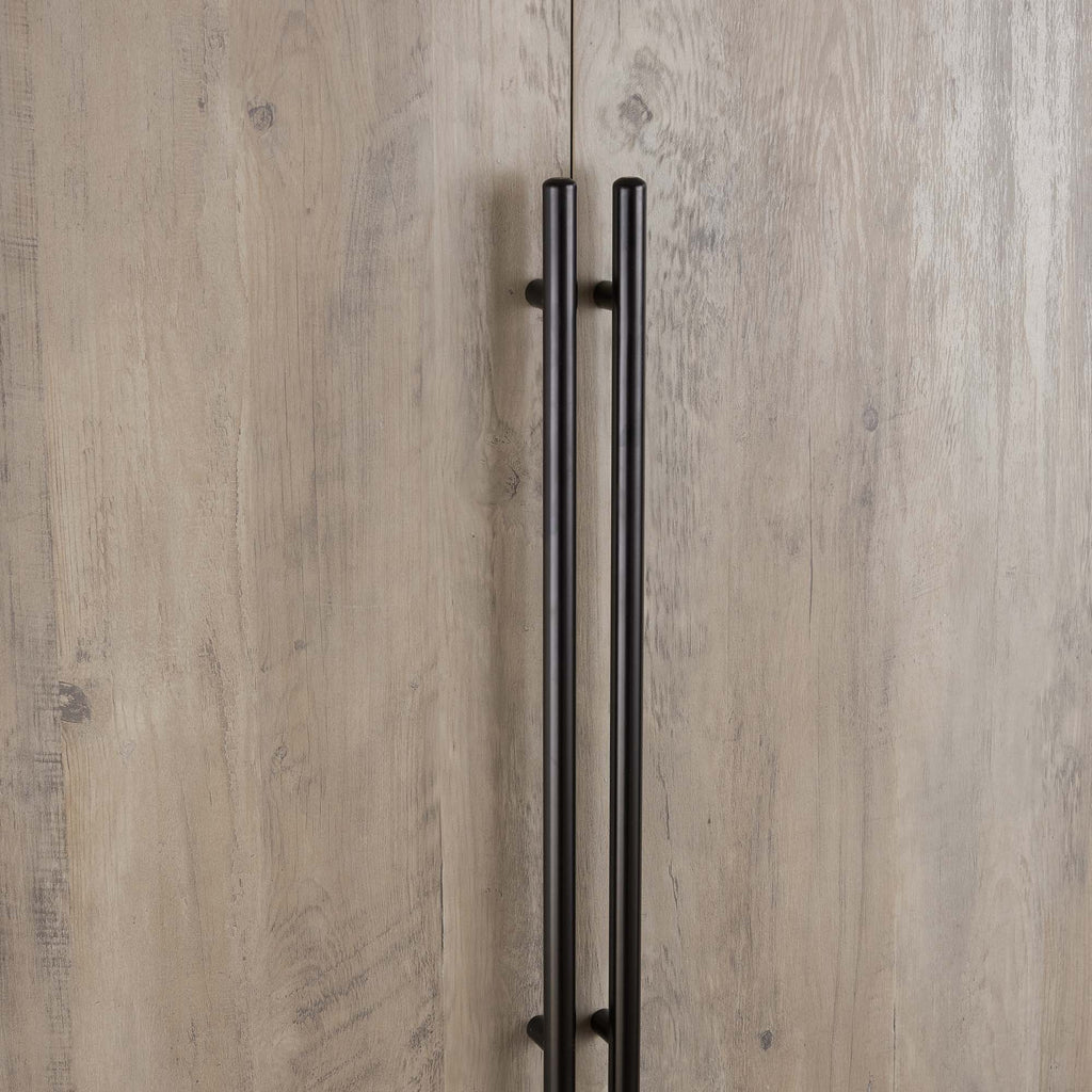 Genoa Modern 2-Piece Freestanding Wardrobe - Rustic Grey