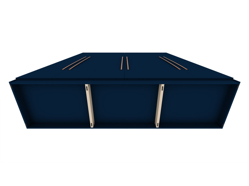 Torino Modern Freestanding Wardrobe - Midnight Blue