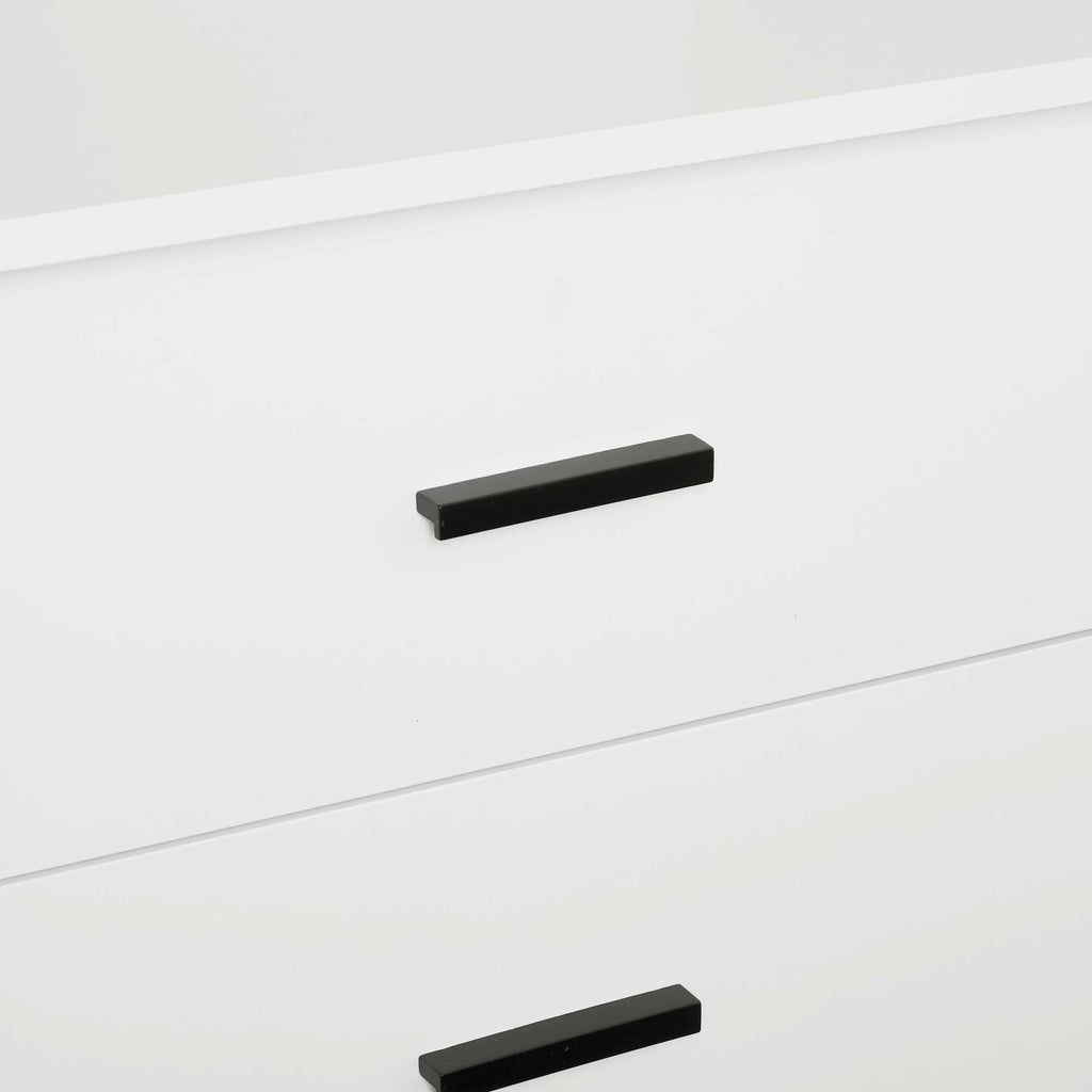 Genoa Modern 2-Piece Freestanding Wardrobe - White