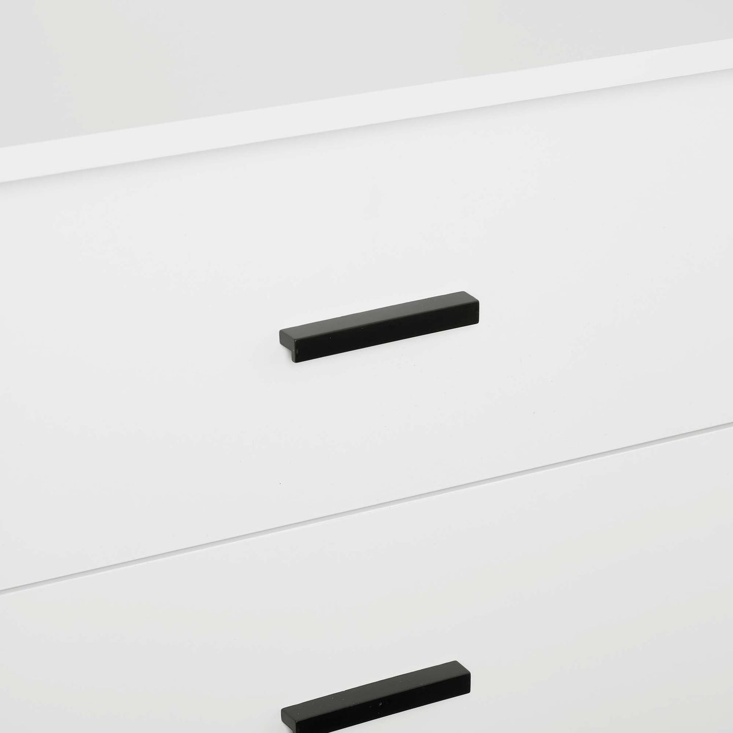 Genoa Modern 2-Piece Freestanding Wardrobe - White