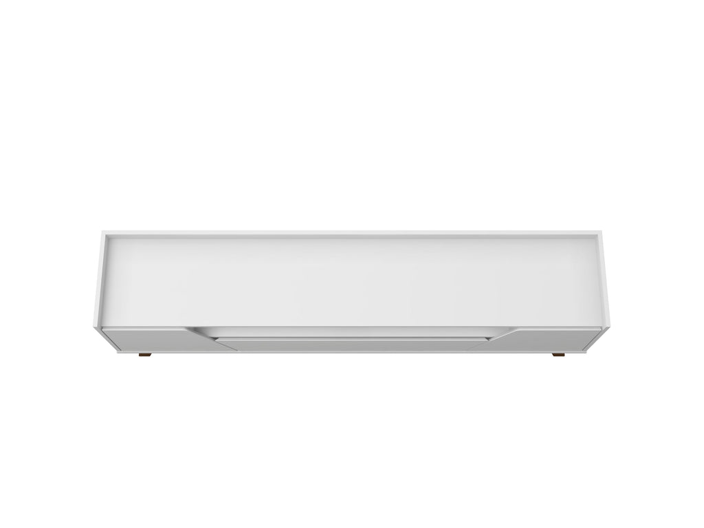 Malmo Modern 70.8" TV Stand with 2 Drawers - White/Brown