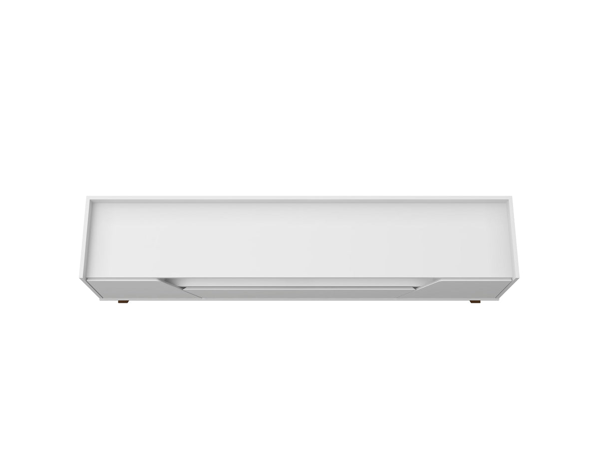 Malmo Modern 70.8" TV Stand with 2 Drawers - White/Brown