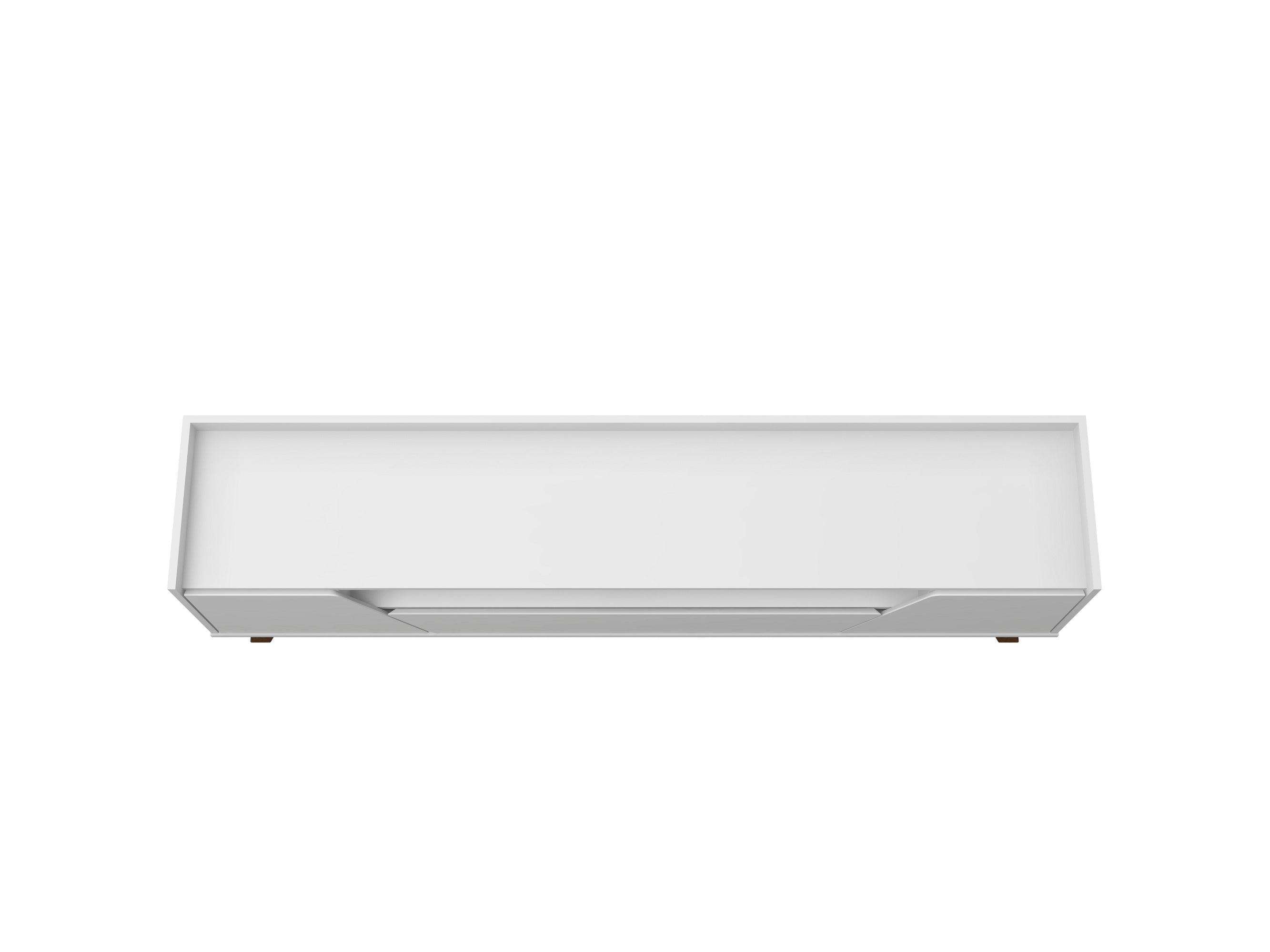 Malmo Modern 70.8" TV Stand with 2 Drawers - White/Brown