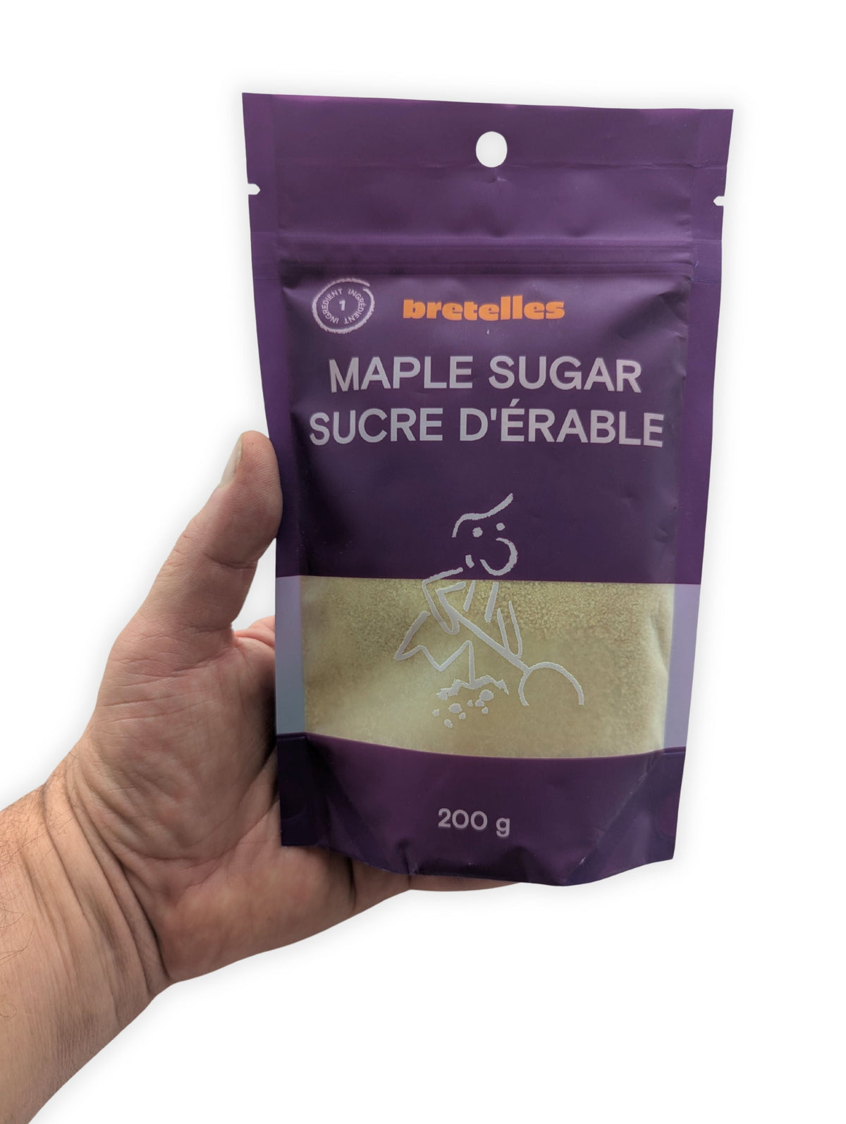 Fine Canadian Maple Sugar - Resealable 200 g Pouch
