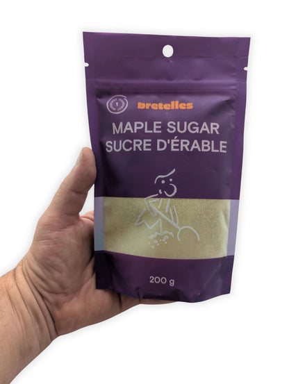 Fine Canadian Maple Sugar - Resealable 200 g Pouch