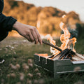 Wolf & Grizzly Stainless Steel Packable Camp Fire Pit