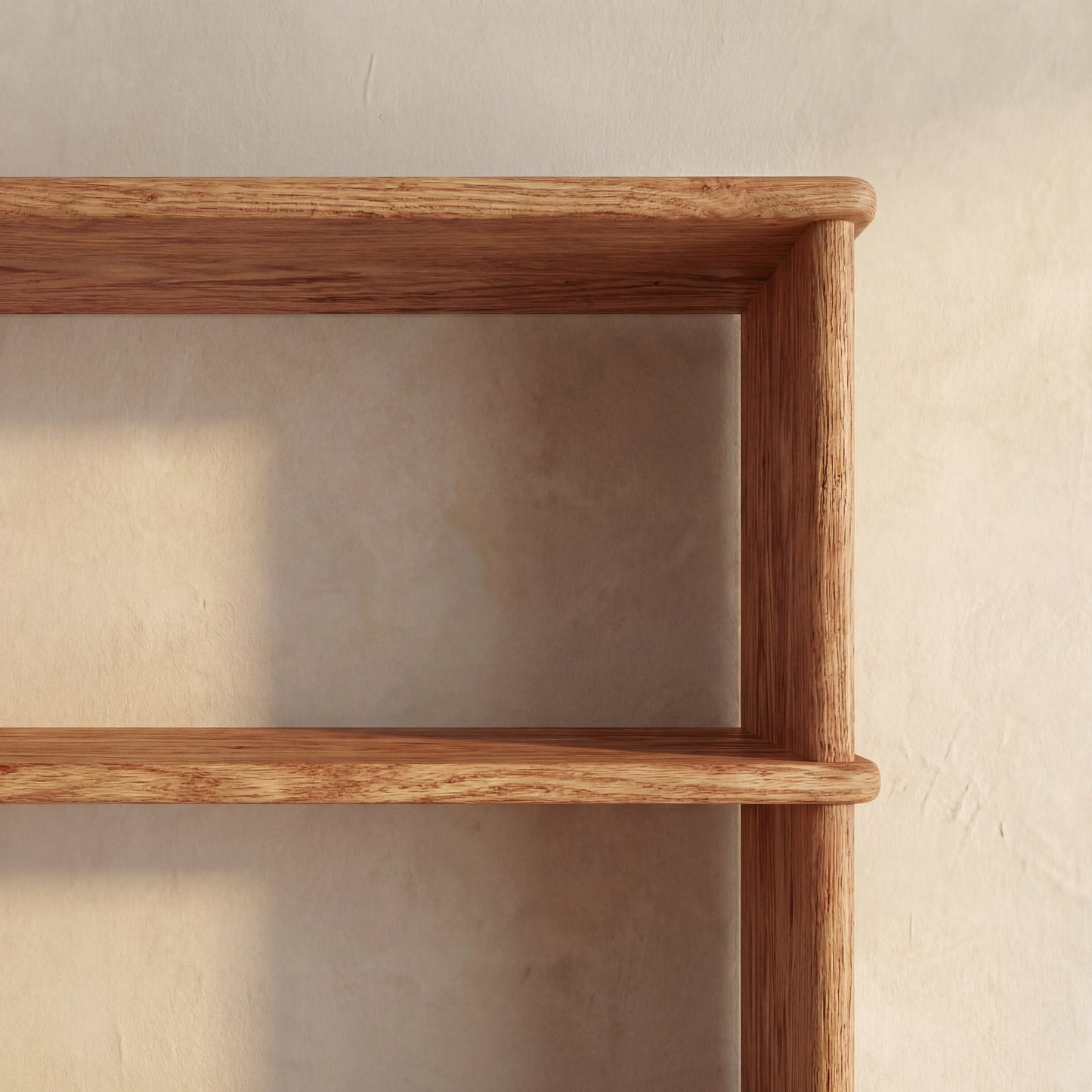 5 shelf bookcase in red oak