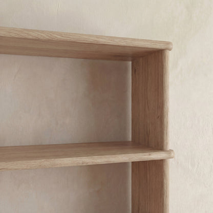 5 shelf bookcase in white oak