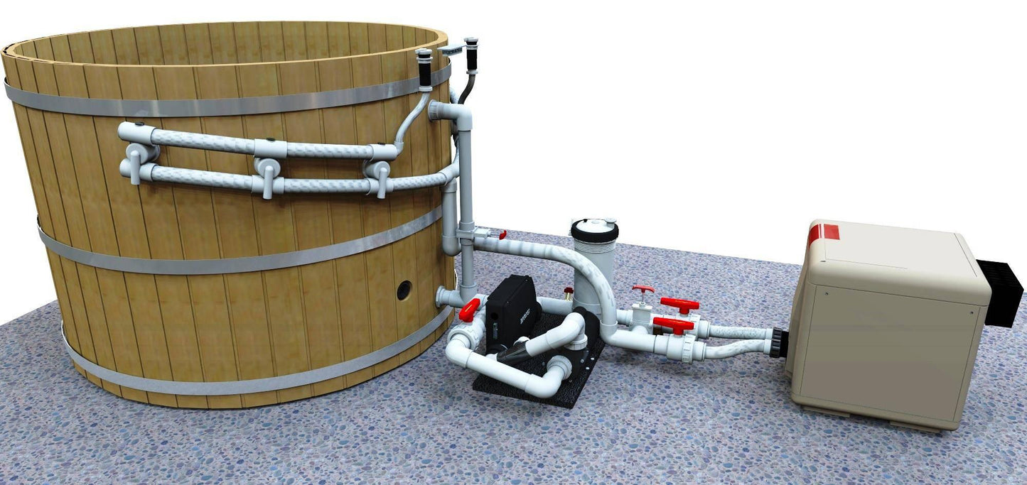 Fluid Float Colonial Cedar Hot Tub