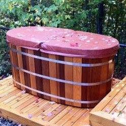Fluid Float Japanese Cedar Soaking Tub
