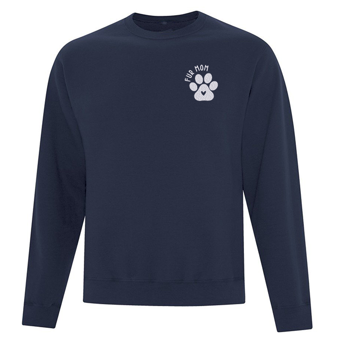 Crewneck "Fur Mom" brodé