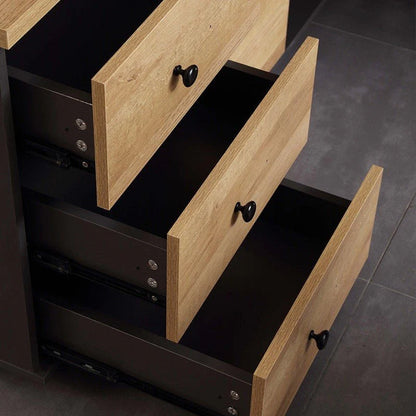Ghent Executive Desk with Integrated Side Cabinet