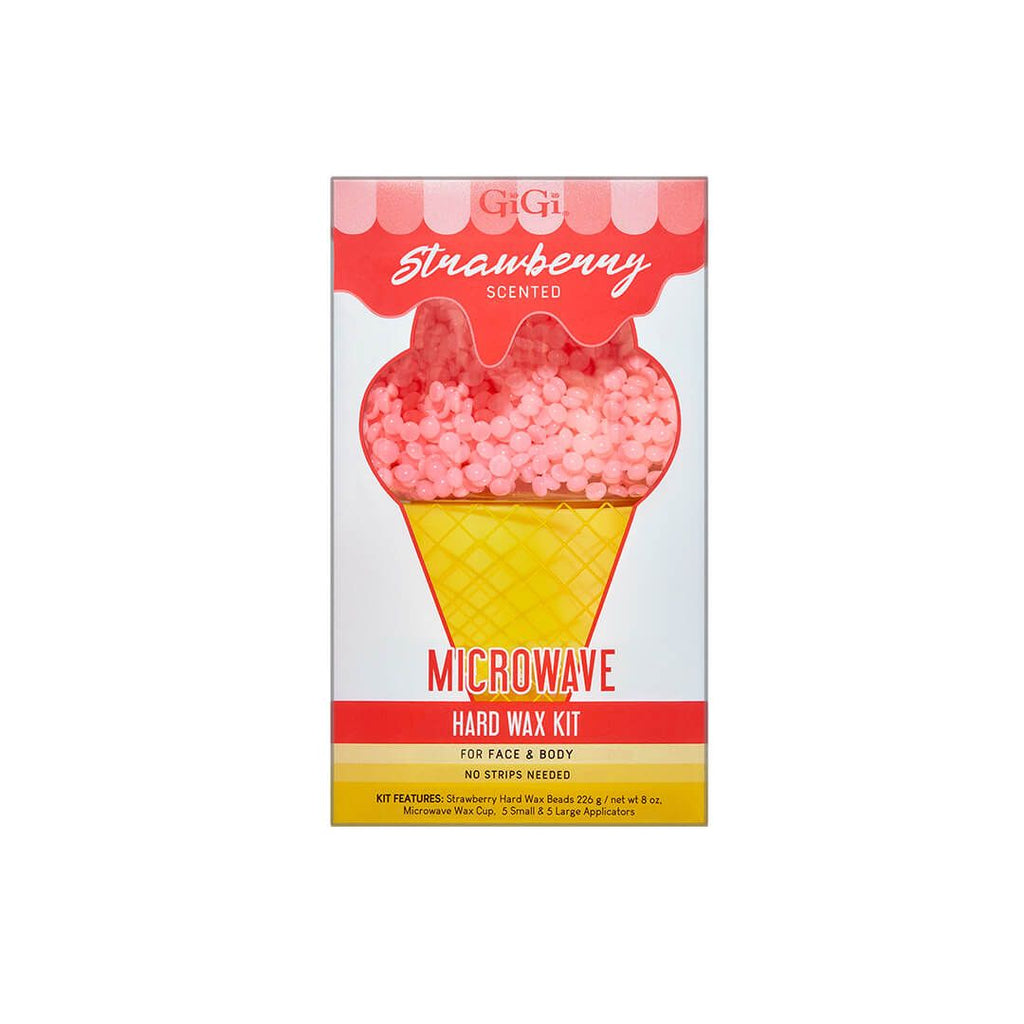 GiGi Strawberry Hard Wax Microwave Wax Kit