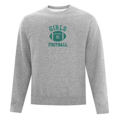Crewneck "Girls Football" brodé