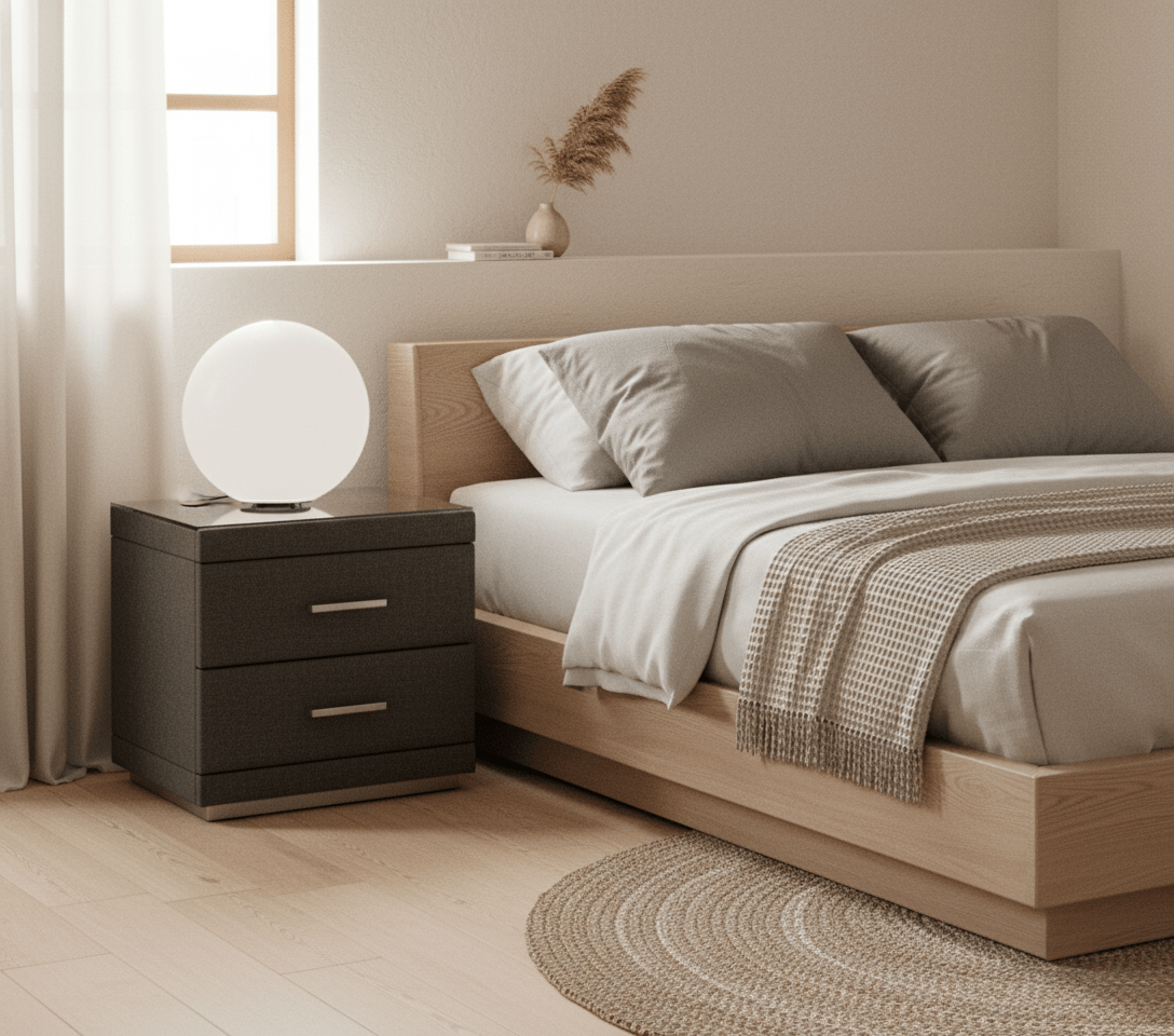 GNS550 Two-Drawer Bedside Table