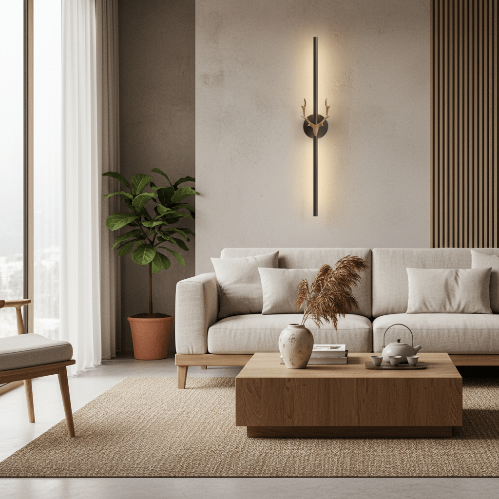 Golden Antler LED Wall Bar Lamp