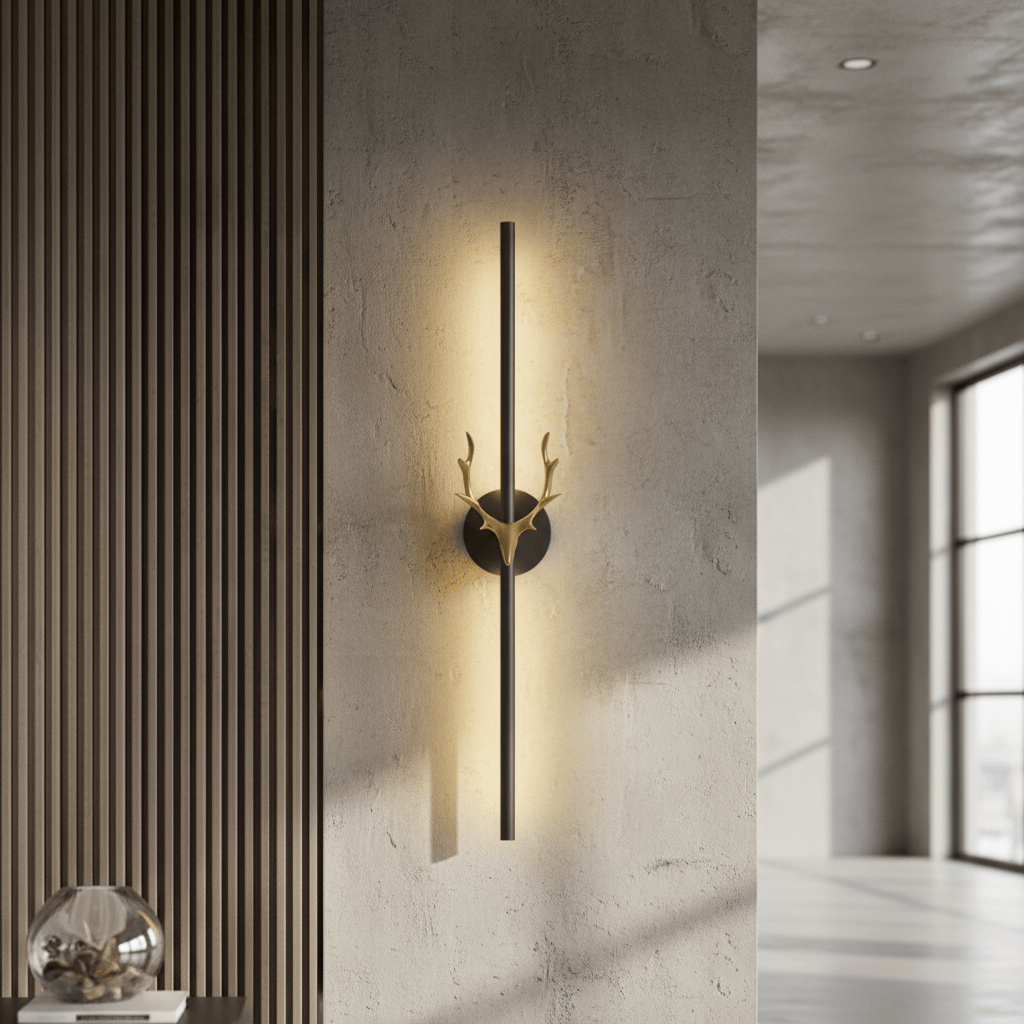 Golden Antler LED Wall Bar Lamp
